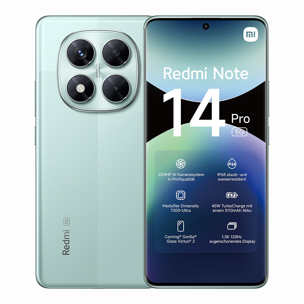 Redmi Note 14 Pro 5G 12GB/512GB | Coral Grün